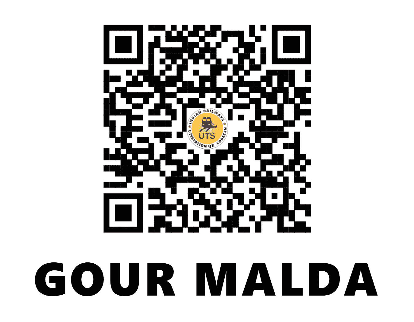 UTS QR Code for GOUR MALDA - GZM (ER - WEST BENGAL)
